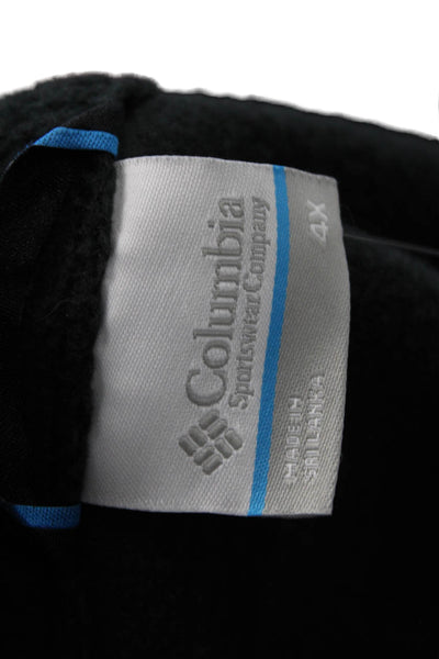 Columbia Sportswear Mens High Neck Long Sleeve Full Zip Jacket Black Size 4XL