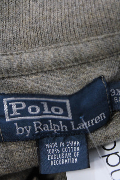 Polo Ralph Lauren Mens Cotton High Neck Pullover Sweater Brown Size 3XL