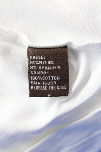 J. Mclaughlin Womens Long Sleeve High Neck Top White Size M