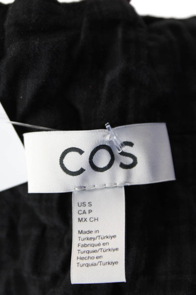 COS Womens Halter Top Low Back Casual Short Dress Black Size S
