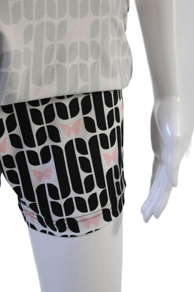 Golftini Womens Sisterhood Geometric Print Tennis Skort Black Size L