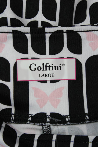 Golftini Womens Sisterhood Geometric Print Tennis Skort Black Size L
