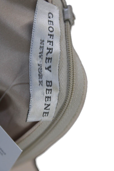 Geoffrey Beene Womens Blouse Beige Size 10