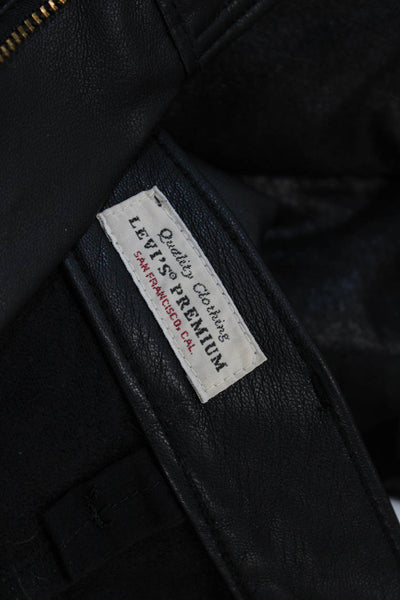 Levis Womens Straight Pants Black Size 28