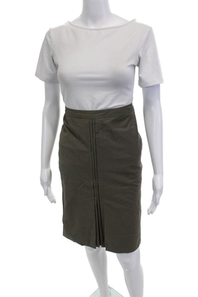 Club Monaco Womens Straight Skirt Green Size 4