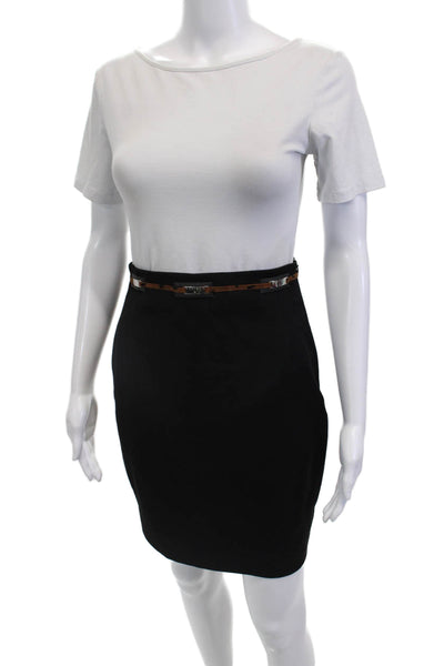 Vertigo Womens Pencil Mini Skirt Black Size 6