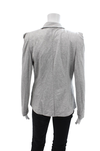 Escada Sport Womens One Button Long Sleeve Knit Unlined Blazer Gray Size 40