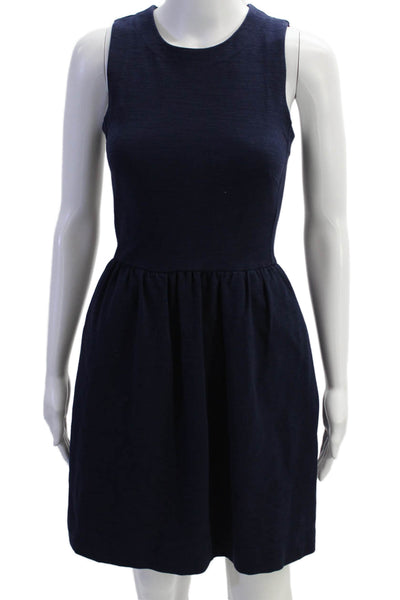 Madewell Womens Cotton Scoop Neck Sleeveless Shift Dress Navy Size XS