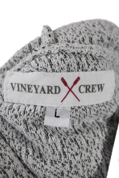 Designer Unisex Pullover Hoodie Gray Graphic Cotton-Poly Blend Size L