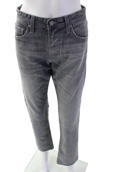 AG Mens Cropped Straight Gray Jeans Size 31