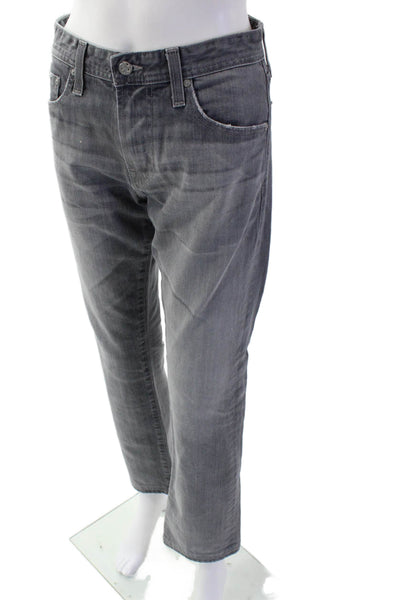 AG Mens Cropped Straight Gray Jeans Size 31