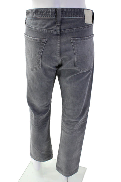 AG Mens Cropped Straight Gray Jeans Size 31
