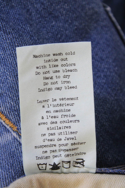 Rag & Bone Women's Midrise Distress Medium Wash Cut-Off Shorts Size 25
