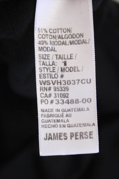 Standard James Perse Women's Short Sleeves Basic T-Shirt  Black Size 1