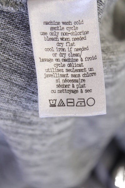 Rag & Bone Jean Womens Round Neck Half Sleeve Basic Shirt Gray Size XS