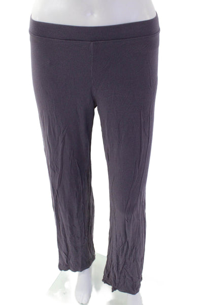 Cynthia Rowley Womens Floral Lace Long Sleeve Blouse Pants Set Purple Size M