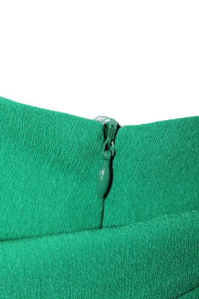 WNTRMSE Womens Zip Midi Skirt Green Size 4