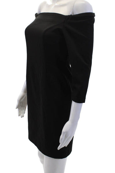 Milly Minis Womens Off The Shoulder Long Sleeves Dress Black Size 14