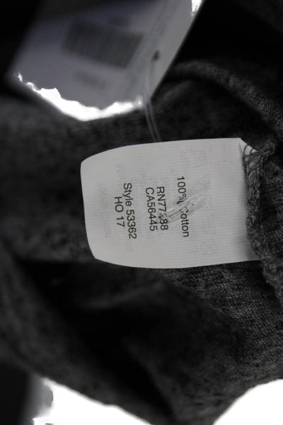 J Crew Womens Short Sleeves Washed Tee Shirt Marble Grey Black Size Medium