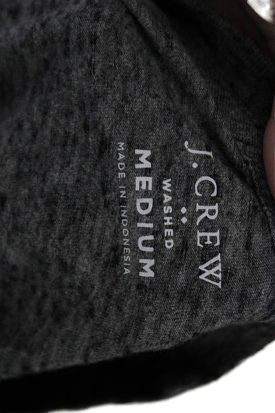 J Crew Womens Short Sleeves Washed Tee Shirt Marble Grey Black Size Medium