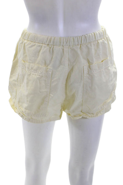 Citizens of Humanity Womens Cotton Elastic Waistband Shorts Yellow Size XS