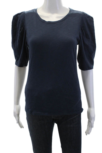 Z Supply Womens Basic T-Shirt Blue Size XS