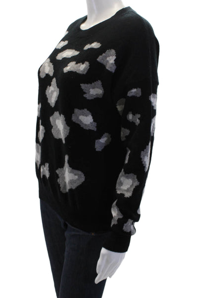 Aqua Cashmere Womens Pullover Sweater Black Size S
