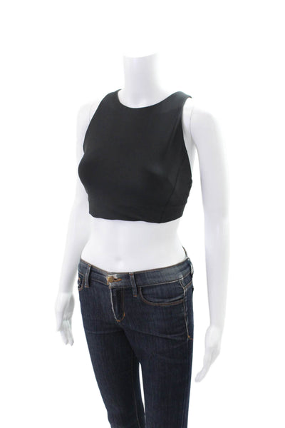 Athleta Womens Flex Spacer Sports Bra Black Size S