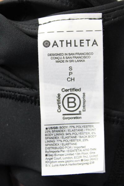 Athleta Womens Flex Spacer Sports Bra Black Size S