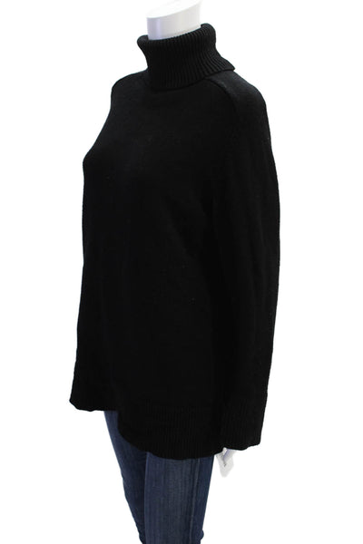 Zara Womens Long Sleeves Pullover Turtleneck Sweater Black Size Small
