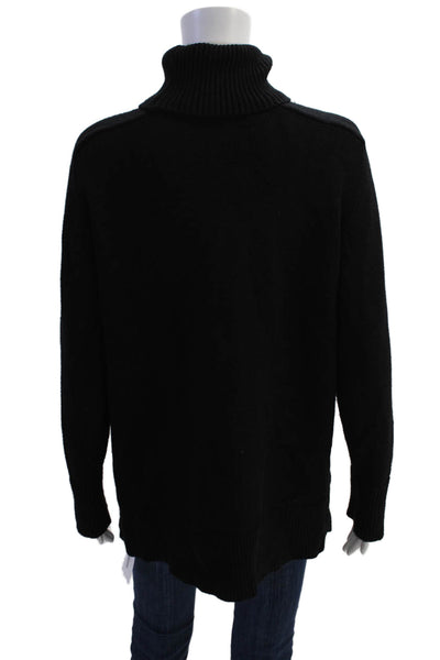 Zara Womens Long Sleeves Pullover Turtleneck Sweater Black Size Small