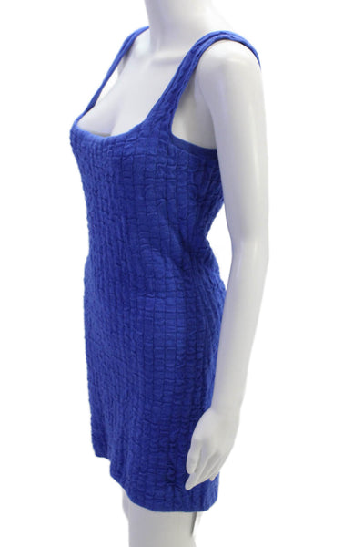 FP Beach Womens Sleeveless Body Con Sweater Dress Blue Size Medium