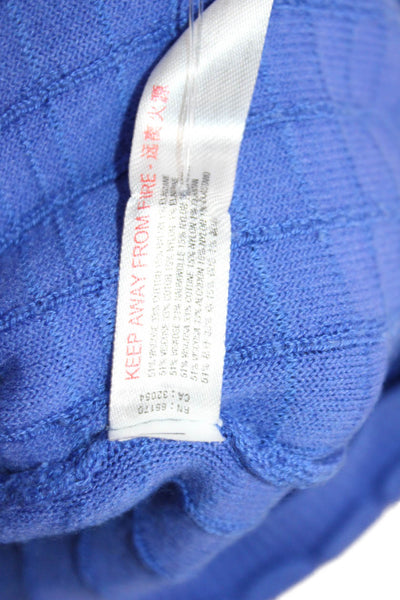 FP Beach Womens Sleeveless Body Con Sweater Dress Blue Size Medium