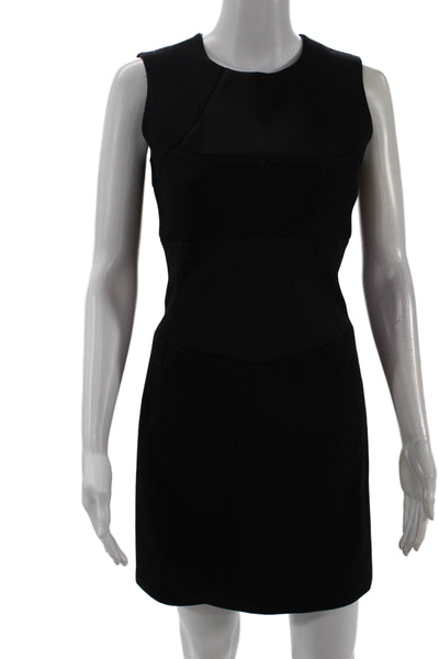 Neil Barrett, Womens Sheath Pencil Dress Black Sleeveless Crew Neck Size 40