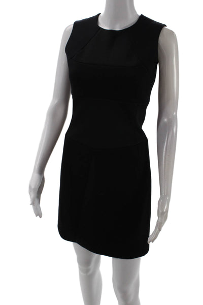 Neil Barrett, Womens Sheath Pencil Dress Black Sleeveless Crew Neck Size 40