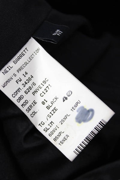 Neil Barrett, Womens Sheath Pencil Dress Black Sleeveless Crew Neck Size 40