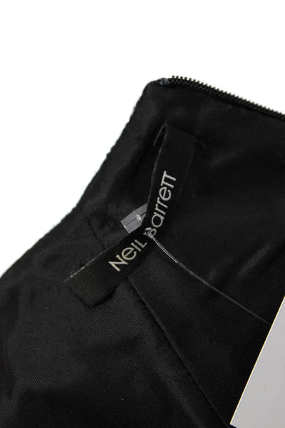 Neil Barrett, Womens Sheath Pencil Dress Black Sleeveless Crew Neck Size 40