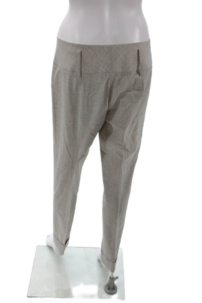 KaufmanFranco Womens Wool Open Front Blazer Suit Light Gray Size 40