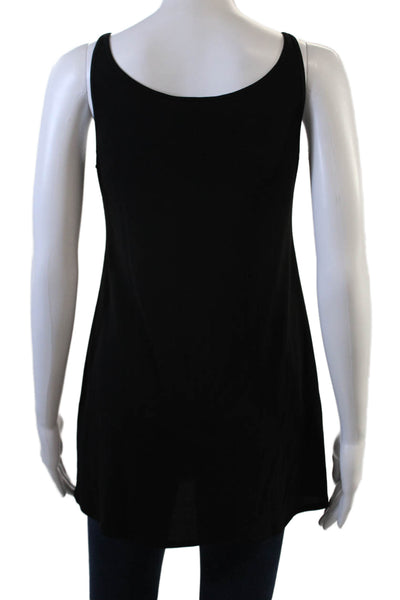 Elie Tahari Womens Spaghetti Strap Scoop Neck Silk Tank Top Black Size PS