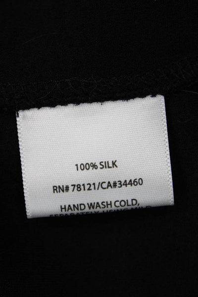 Elie Tahari Womens Spaghetti Strap Scoop Neck Silk Tank Top Black Size PS