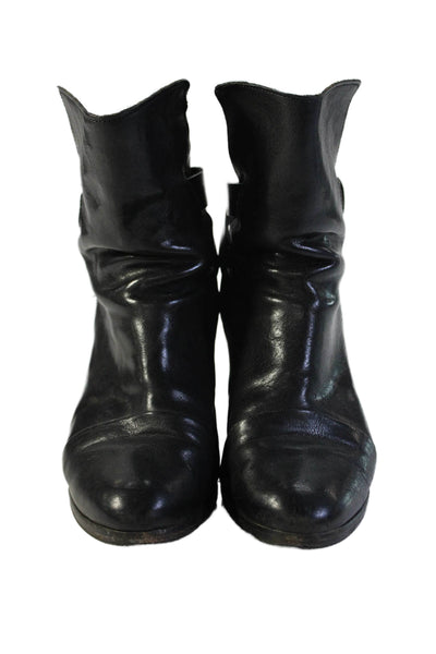 Rag & Bone Womens Textured Lined Buckle Booties Black Size EUR 39