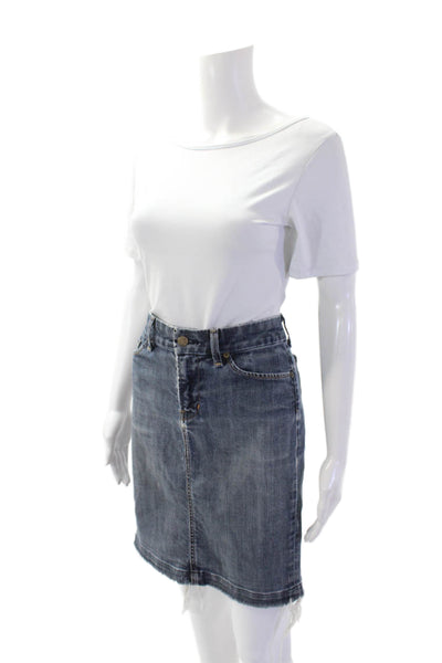Citizens of Humanity Womens Cotton Nova Stretch #358 Pencil Skirt Blue Size 28