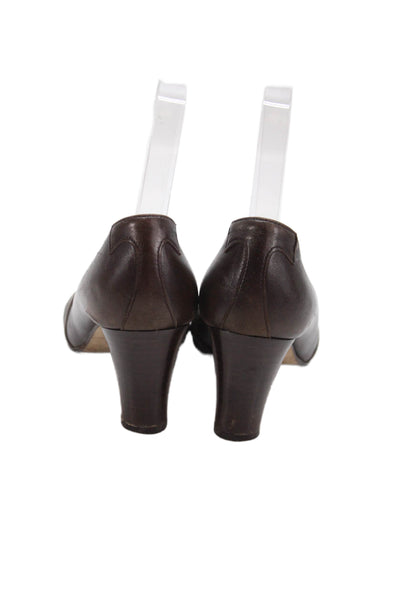 Taryn Rose Womens Leather Pump Heels Brown Size 6