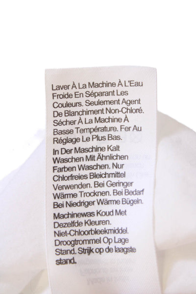 J Crew Womens Cotton Long Sleeve Button Up Blouse White Size 08