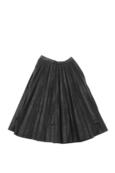 Zara Girls Elastic Waistband Lined Ankle Length Skirt Black Size 11-12Y