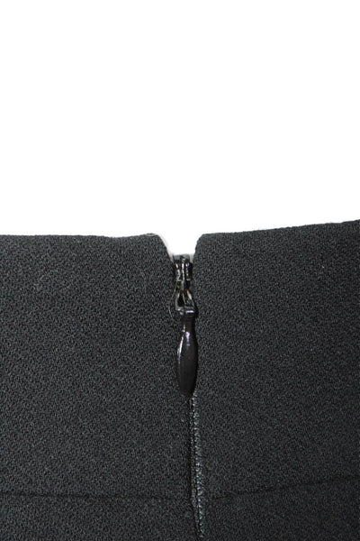 J Crew Womens Wool Zip Back Lined Pencil Skirt Solid Black Size 0