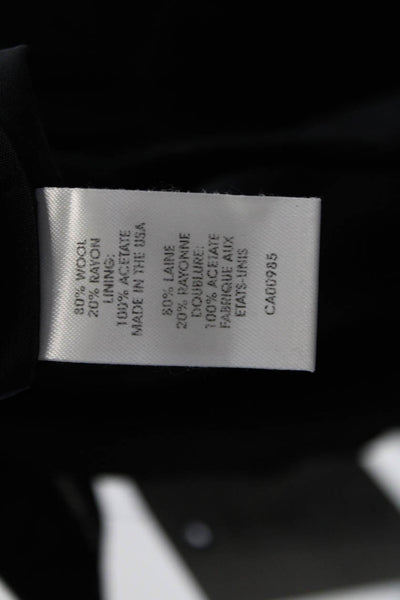 Nanette Lepore Womens Wool Drape Detail Lined Mini Skirt Black Size 2