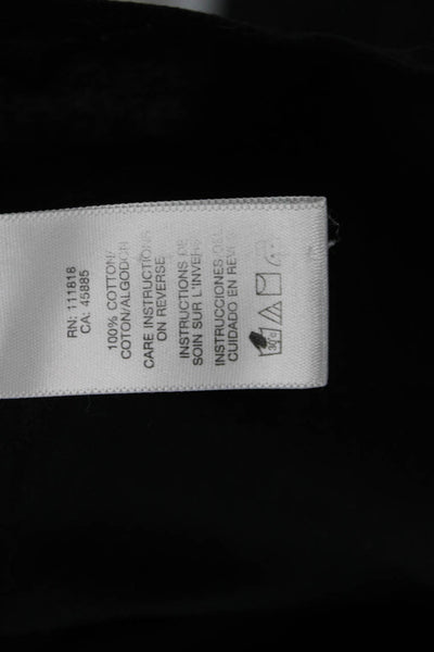 Michael Michael Kors Women's Short Sleeves Collared Button Up Shirt Black Size 6
