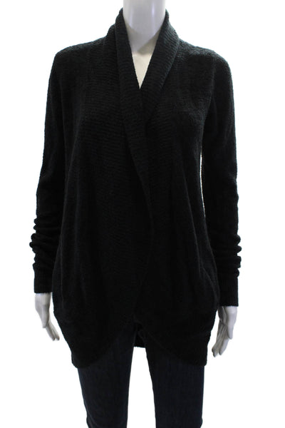 Barefoot Dreams®Women's Long Sleeves Open Front Cardigan Black Size XS