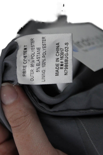 Princess Polly Womens Striped Sleeveless Halter Top Blouse Grey Size 6